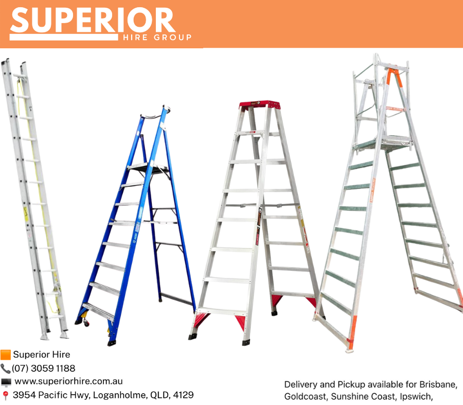 Platform Ladder Hire Brisbane | Step & Extension Ladders | Superior Hire
