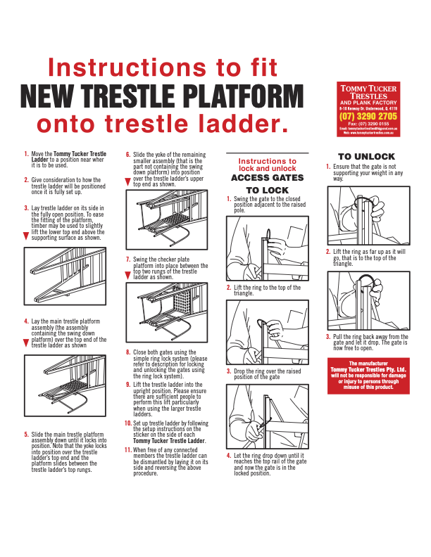 Platform Ladders - 3.6m-4.5m