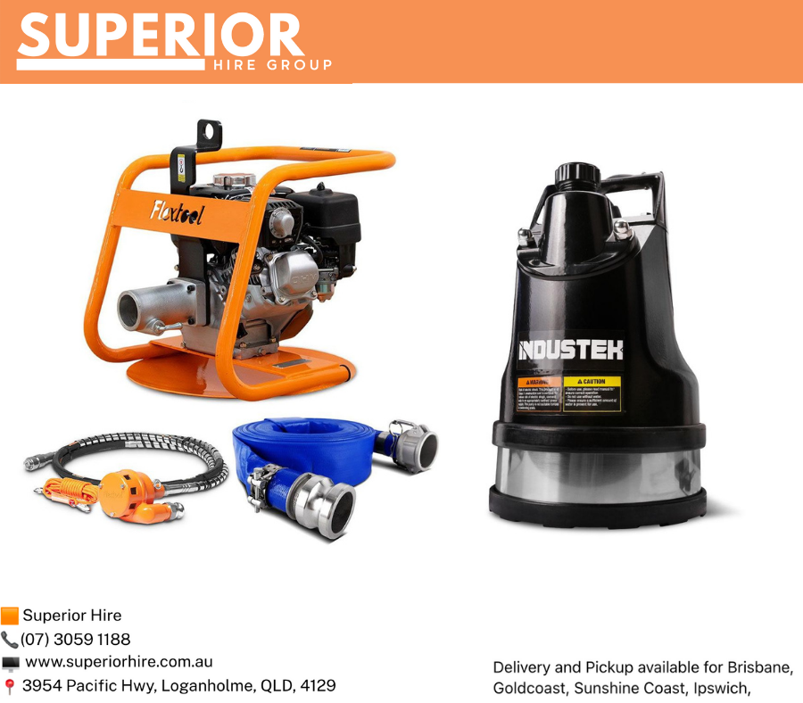Pump Hire Brisbane | Submersible & Trash Pumps | Superior Hire
