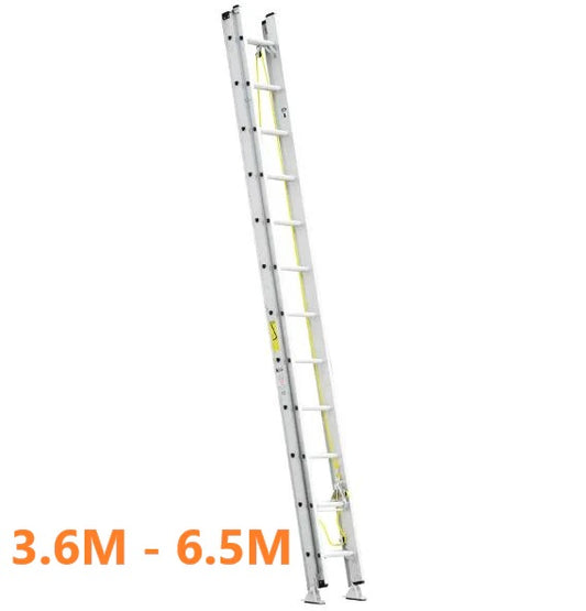 Extension Ladder Aluminium - 3.7m Extends to 6.5m