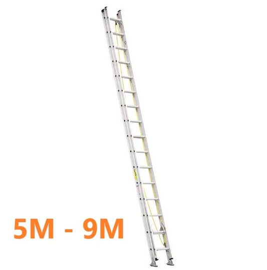 Extension Ladder Aluminium - 5m Extends to 9m