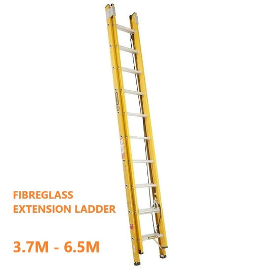 Extension Ladder Fibreglass - 3.7m Extends to 6.5m