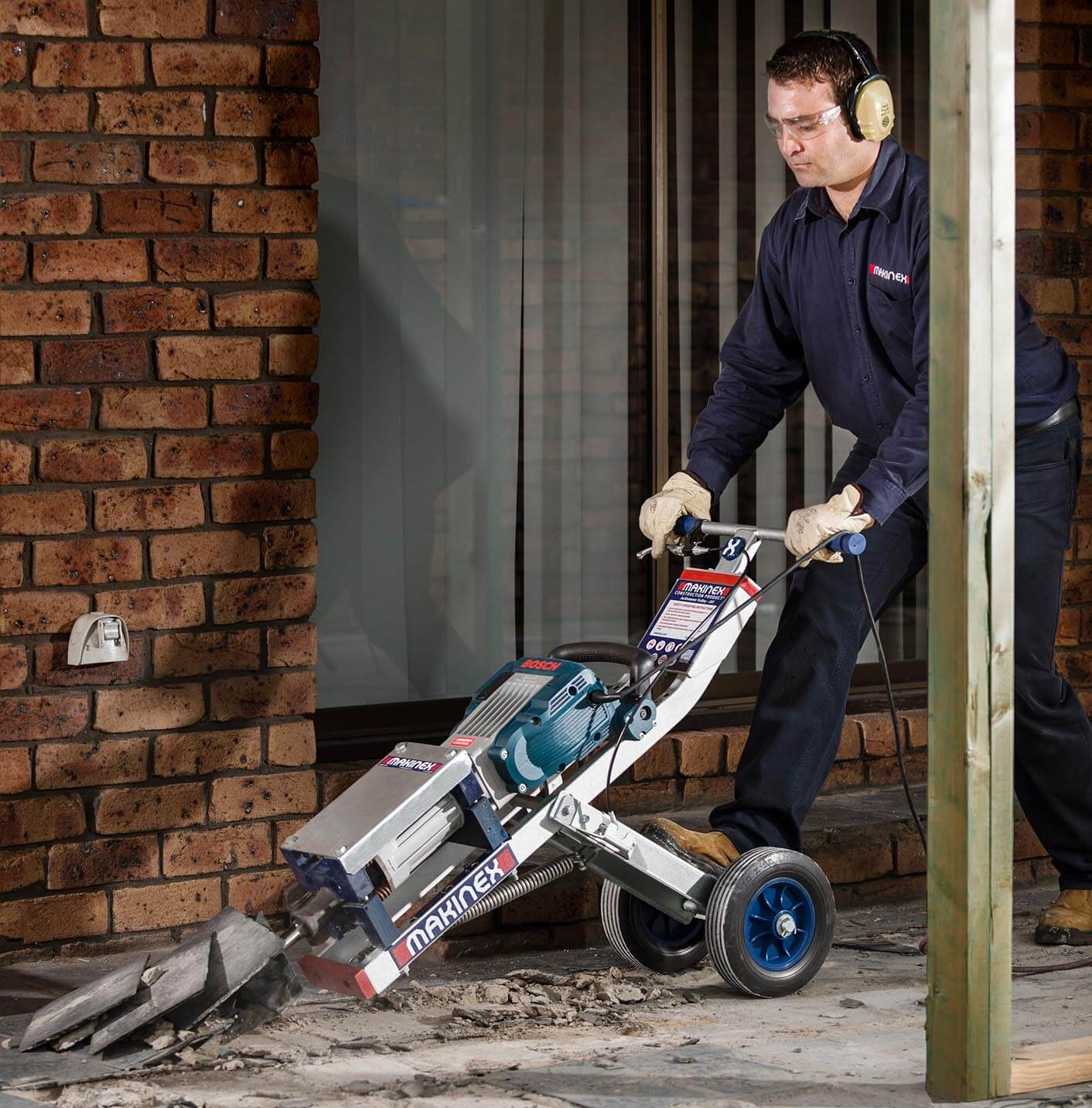 Tile Remover Jack hammer Trolley