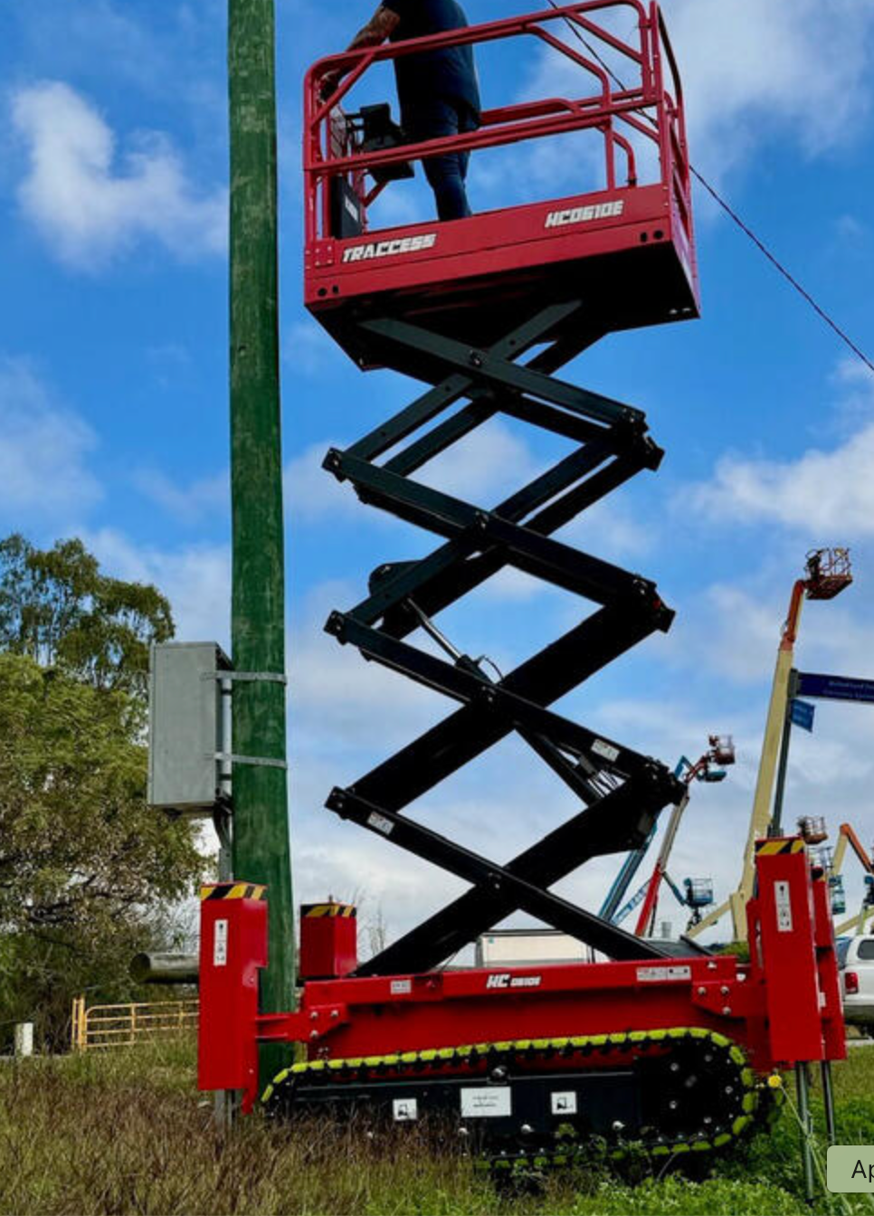 All Terrain Tracked Scissor Lift - 19ft/6m - Electric