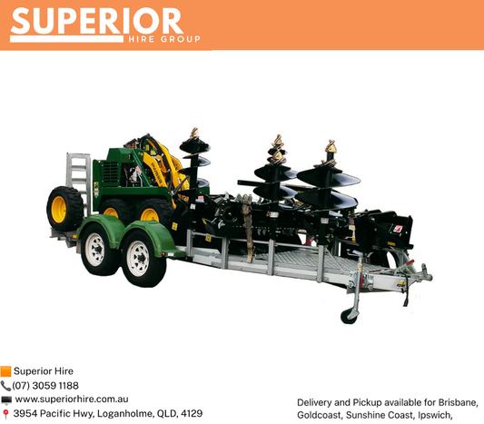 Mini Loader w/ 2T Trailer + All Attachments