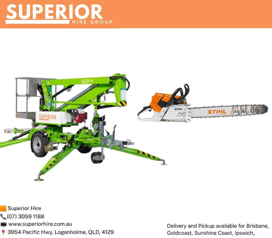 12m Cherry Picker + Chainsaw Package