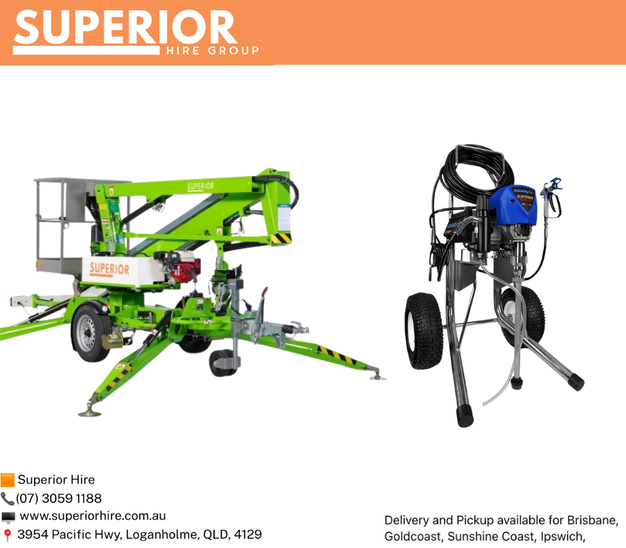 12m Cherry Picker W/ Airless Spray Gun