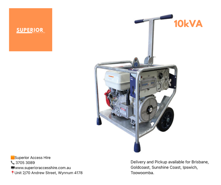 10 KVA Generator Superior Access Hire 10-kva-generator-superior-access-hire