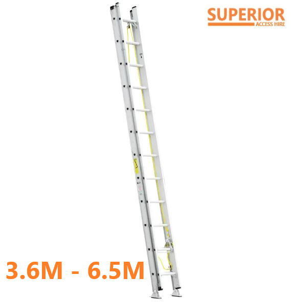 Aluminium Extension Ladders - 3.7m to 6.5m